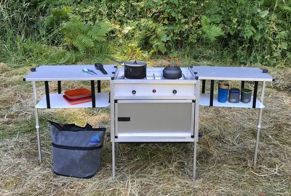 Outdoor Camping Kitchen
 TRAIL KITCHENS The Camp Kitchen with Integrated Stove