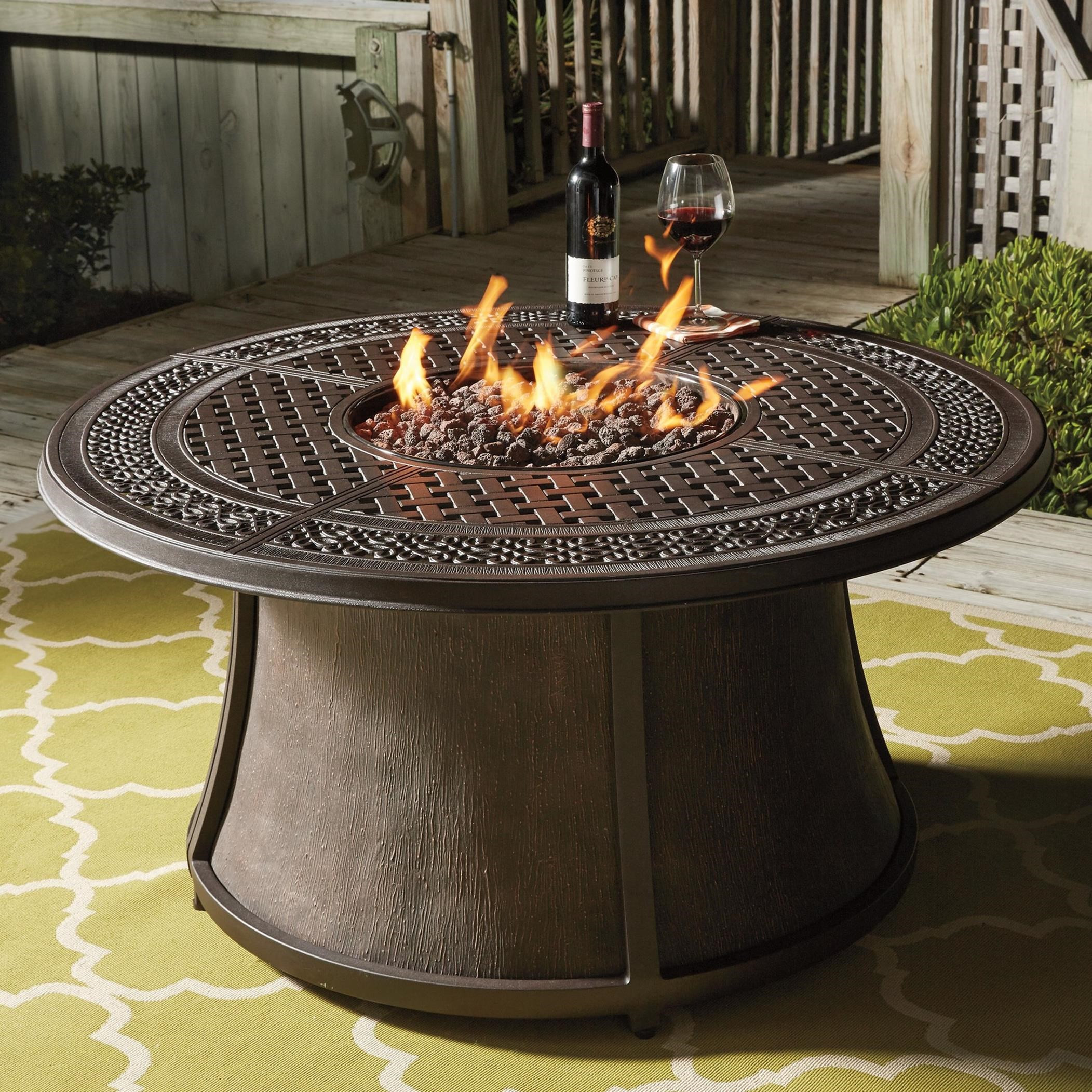 Outdoor Fire Pit Table
 Signature Design by Ashley Burnella Outdoor Round Fire Pit