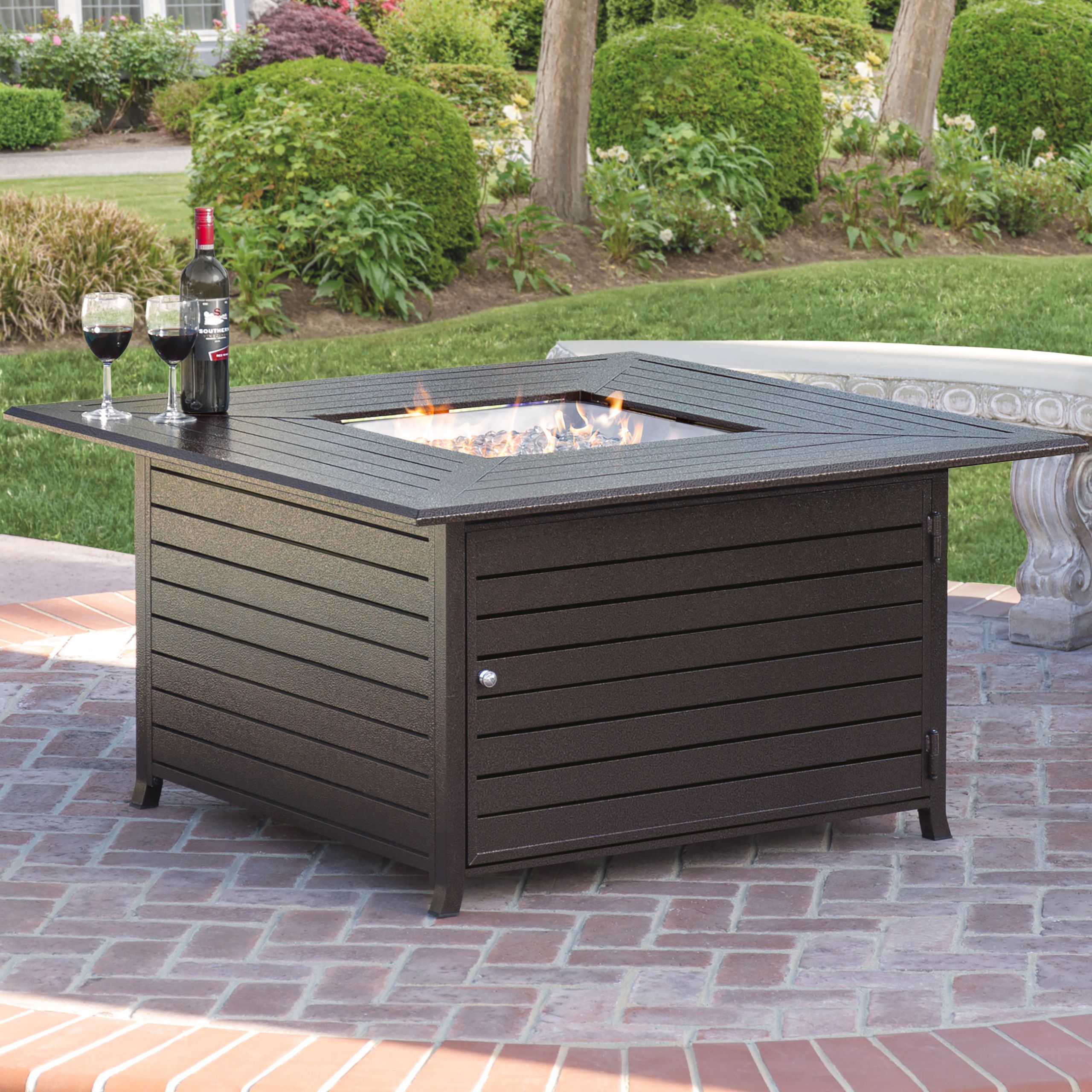 Outdoor Fire Pit Table
 Best Choice Products Extruded Aluminum Gas Outdoor Fire
