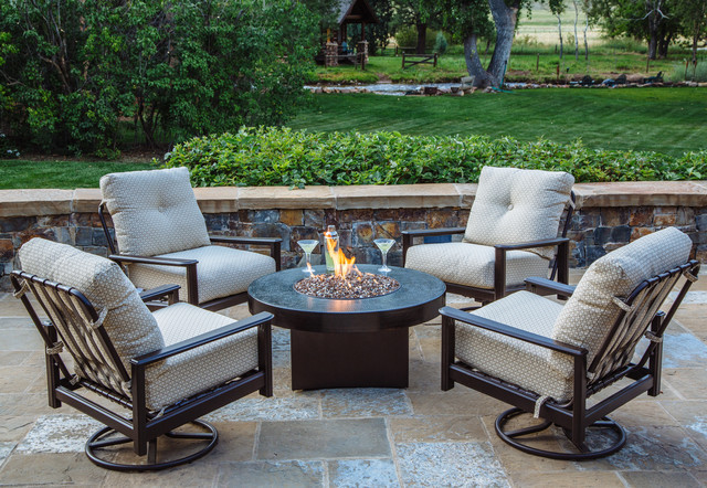 Outdoor Furniture With Fire Pit
 Oriflamme Gas Fire Table with Outdoor Furniture Rustic