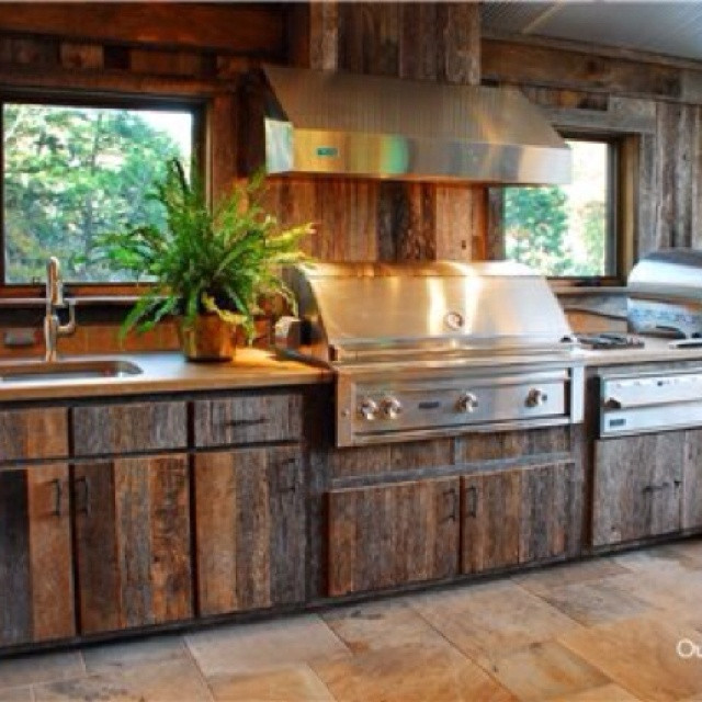 Outdoor Kitchen Cabinet Ideas
 Outdoor kitchen wood cabinets Video and s