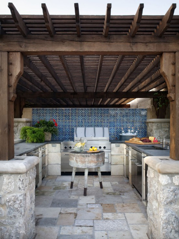 Outdoor Kitchen Decor
 mediterranean outdoor kitchen decor