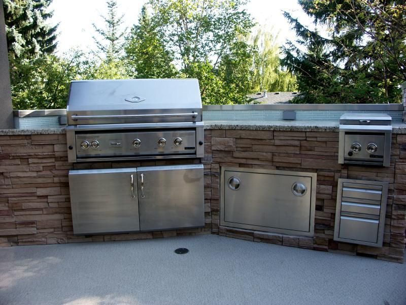 Outdoor Kitchen Kits Home Depot
 Outdoor Kitchens Thin Stone Dry Stack
