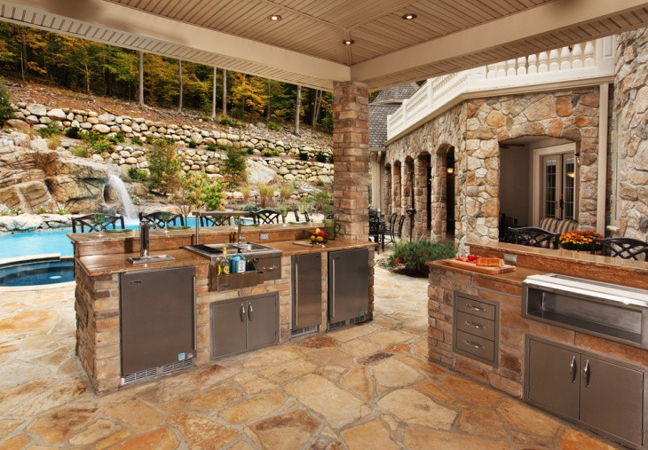 Outdoor Kitchen Patio Designs
 20 Stone Patio Outdoor Designs Decorating Ideas