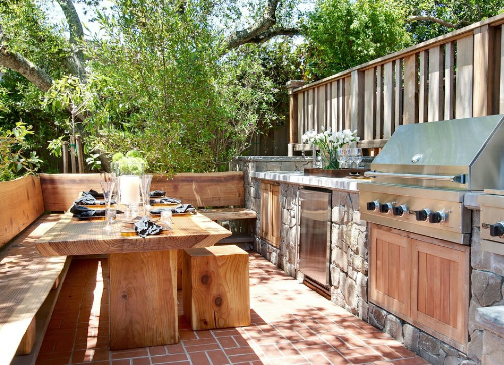 Outdoor Kitchen Pictures
 Natural Elements in Outdoor Kitchen Outdoor Kitchen