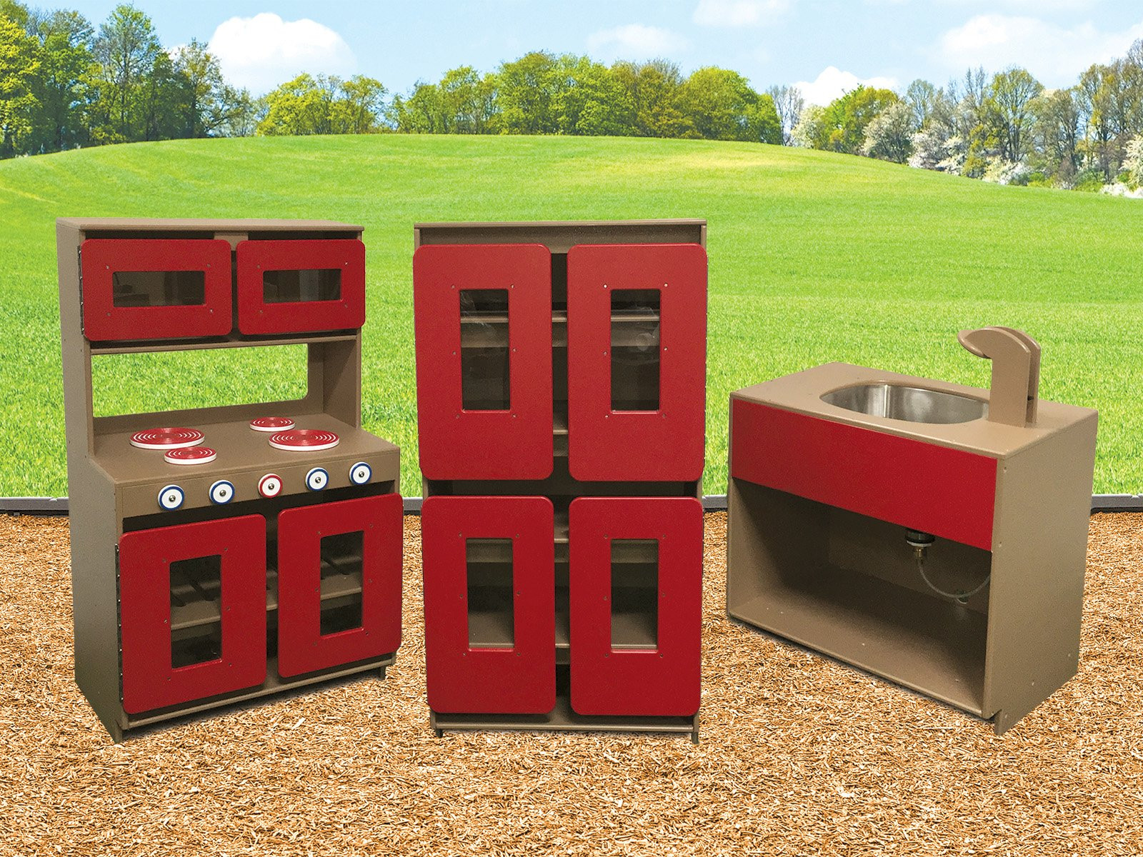 Outdoor Kitchen Set
 Outdoor Children s Kitchen Play with a Purpose