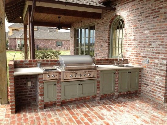 Outdoor Kitchen Sink And Cabinet
 Striking Outdoor Kitchens in Louisiana With Pull Down