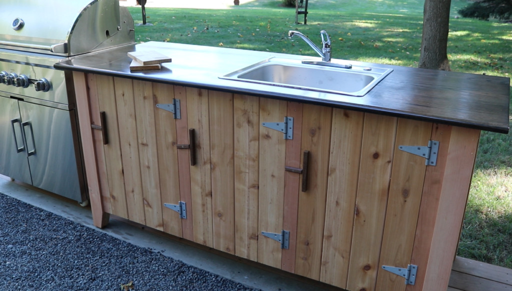 Outdoor Kitchen Sink And Cabinet
 How to Build an Outdoor Kitchen Cabinet Jon Peters Art