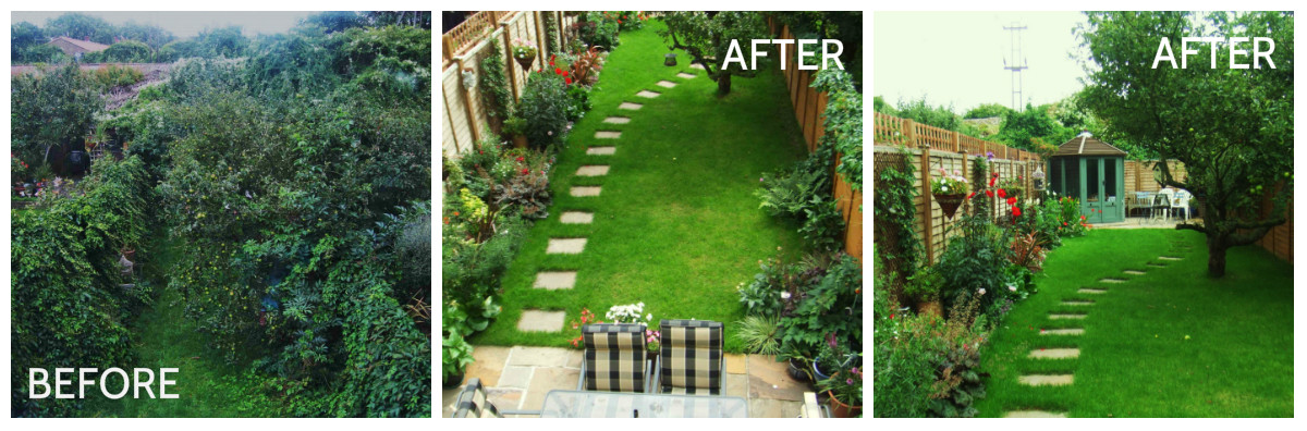 Outdoor Landscape Before And After
 gardens before and after