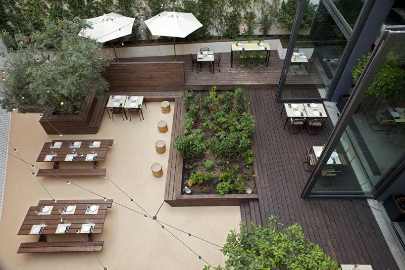 Outdoor Landscape Decor
 AK A architects immerses diners with greenery in 48 urban