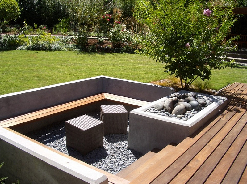 Outdoor Landscape Sitting Sunken Seating Areas That Spark Conversations