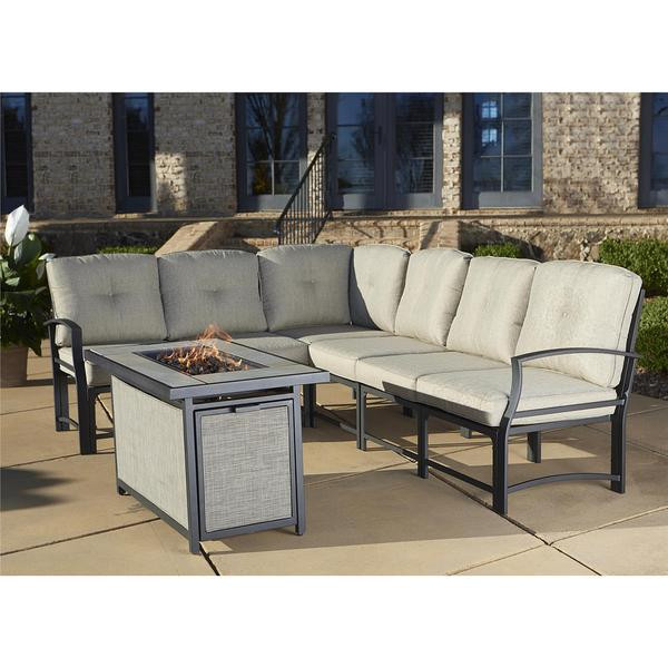 Outdoor Sectional With Firepit
 Shop Cosco Outdoor Aluminum Sofa Sectional Patio Set with