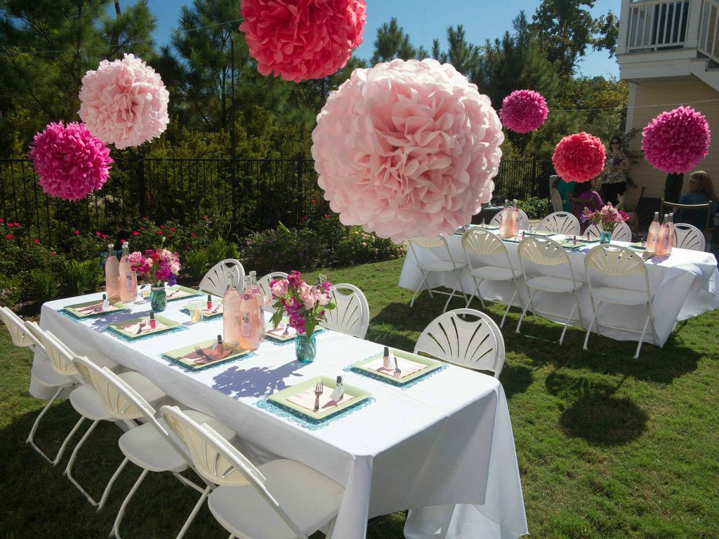 Outside Baby Shower Decoration Ideas
 Outside party decor Baby shower ideas