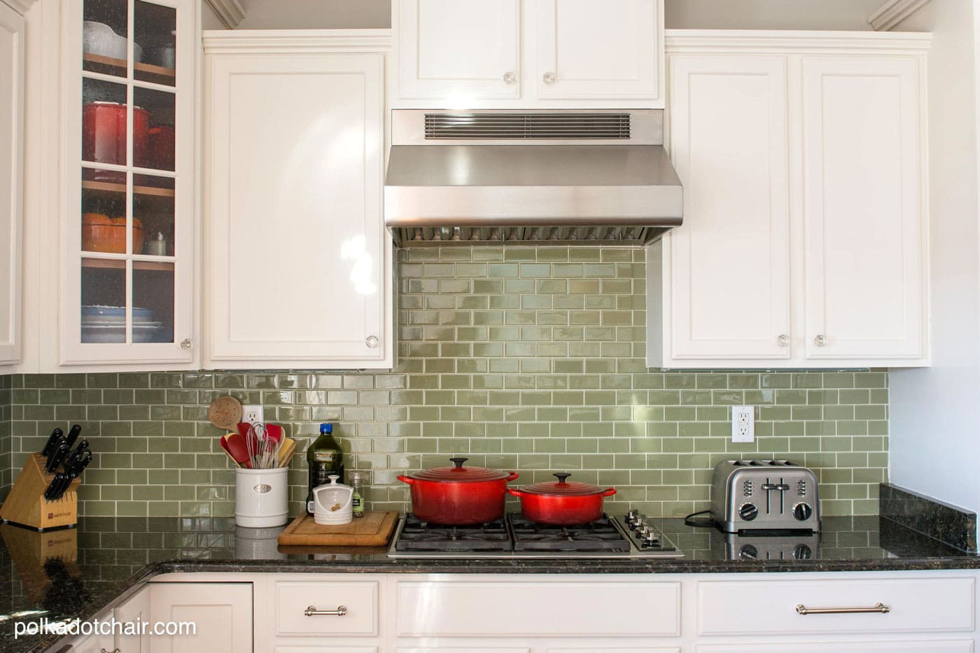 Painted Kitchen Backsplash
 Painted Kitchen Cabinet Ideas and Kitchen Makeover Reveal