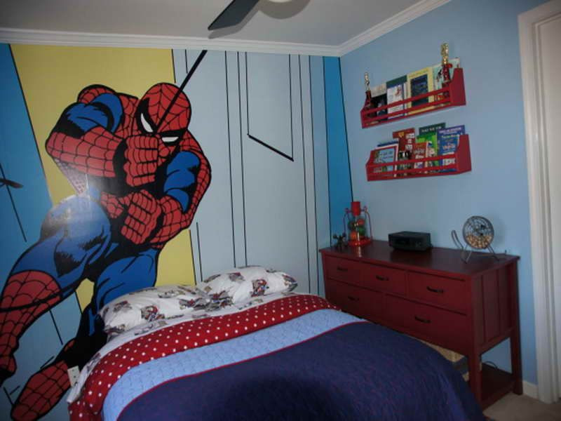 Painting Ideas For Boy Bedroom
 Spiderman Wall Kids Bedroom Paint Ideas Ashton