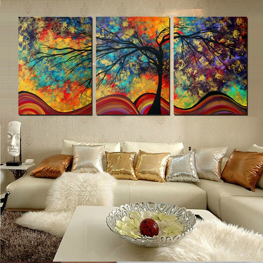 Paintings For Living Room Walls
 Aliexpress Buy Wall Art Home Decor Abstract
