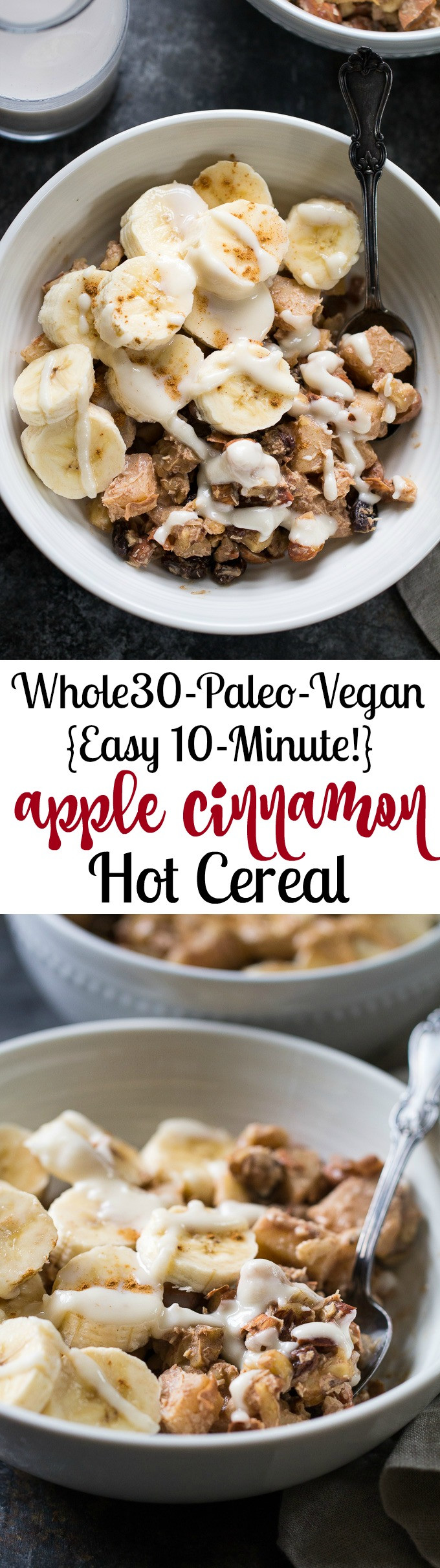 Paleo Breakfast Cereals
 Easy Apple Cinnamon Paleo Hot Cereal Whole30 Vegan