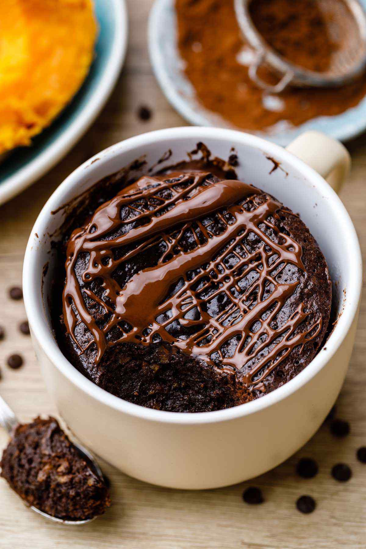 Paleo Brownies In A Mug
 Double Chocolate Sweet Potato Brownies in a Mug Paleo Grubs