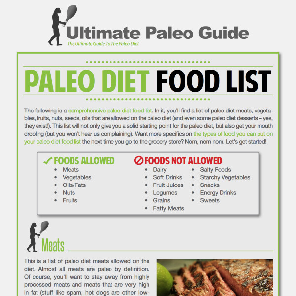 Paleo Diet Foods List
 Paleo Diet Food List