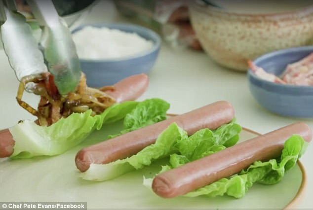 Paleo Hot Dogs
 Pete Evans shares paleo take on hot dogs in lettuce leaves