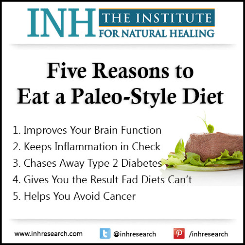 Paleo Style Diet
 Friday Five Reasons to Eat a Paleo Style Diet