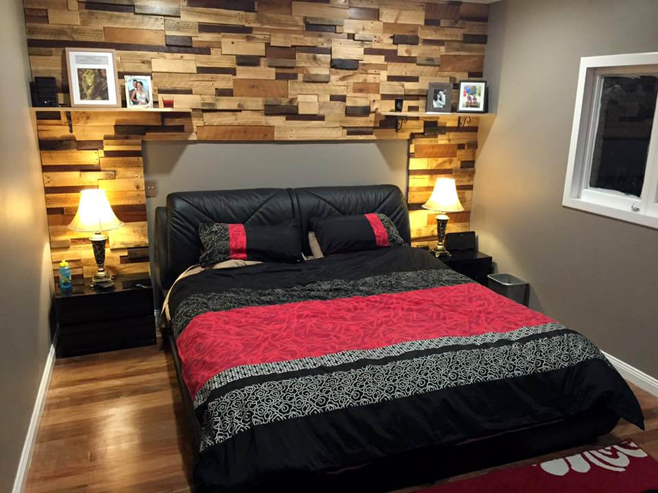 Pallet Wall Bedroom
 Pallet Feature Wall