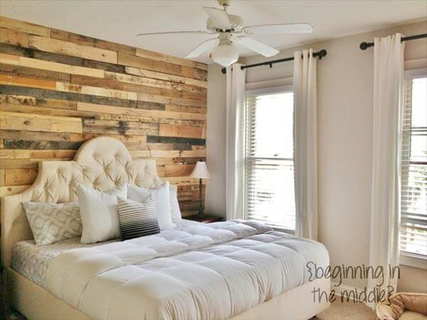 Pallet Wall Bedroom
 Vicky s Home 15 Ideas para paredes de palets de madera