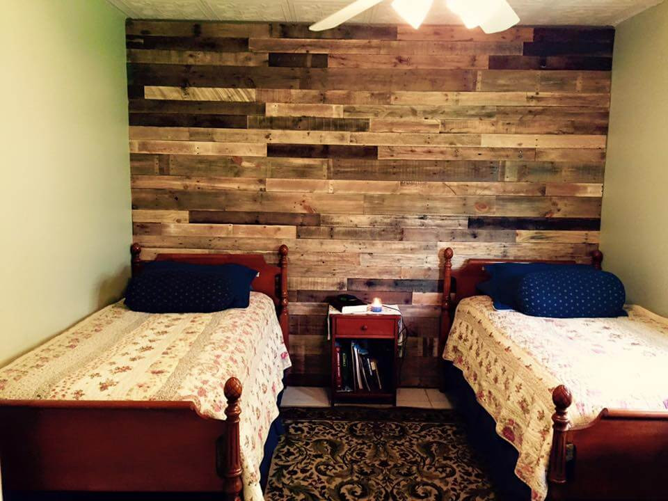 Pallet Wall Bedroom
 Pallet Wall Paneling for Bedroom