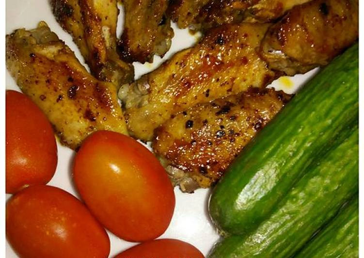 Pan Fried Chicken Wings
 Pan fried Chicken Wings 4 Ingre nts Recipe by Angela