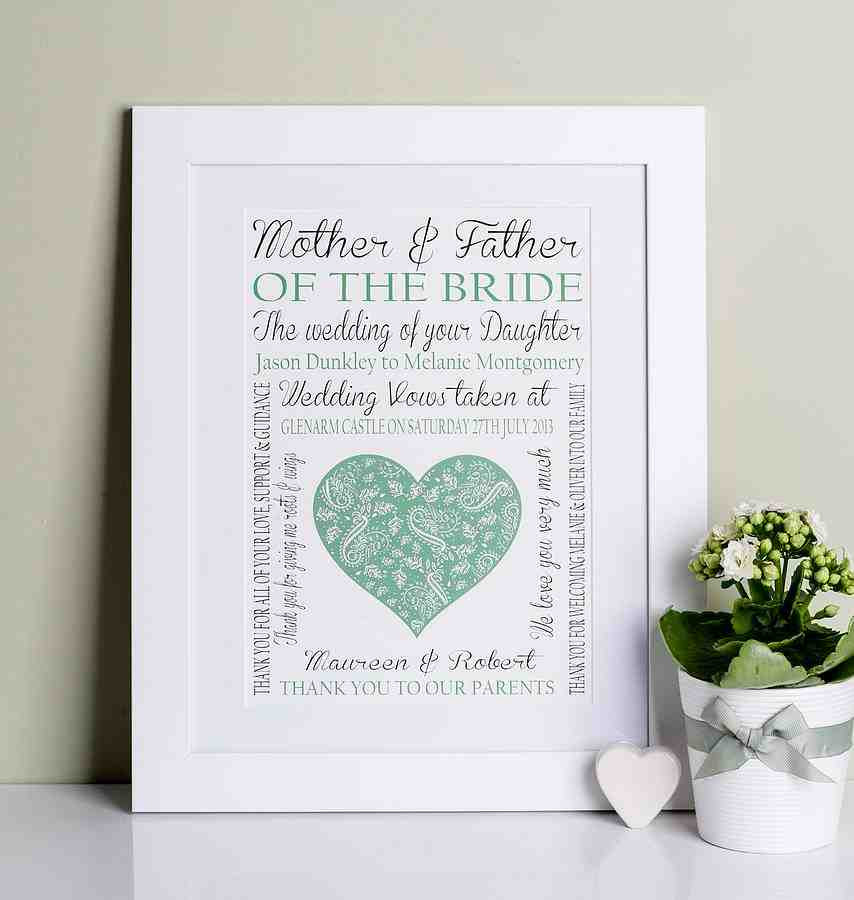 Parents Wedding Gift Ideas From Bride And Groom
 Unique Wedding Gifts For Parents The Bride And Groom