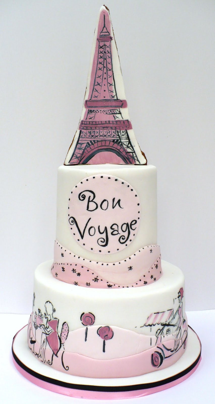 Paris Birthday Cakes
 Hello Melrose It s A Girl cake