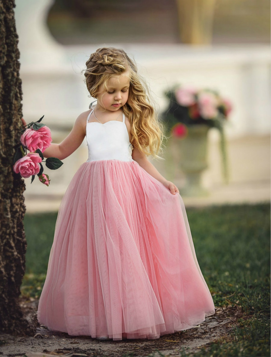 Party Dresses For Girl Child
 2017 New Toddler Girls Princess Party Wedding Bridesmaid