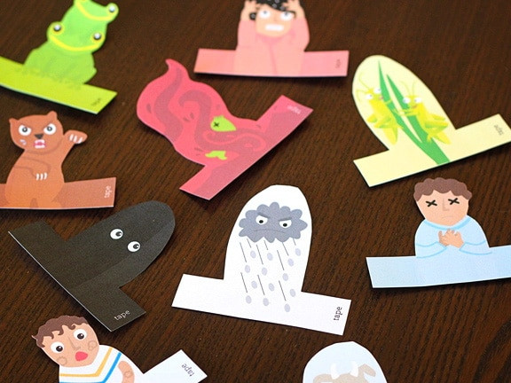 Passover Activities For Preschoolers
 Passover Finger Puppets The Ten Plagues Printable