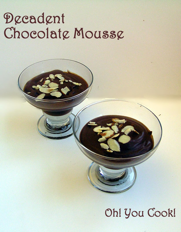 Passover Chocolate Mousse
 Decadent Chocolate Mousse for Passover and Year Round