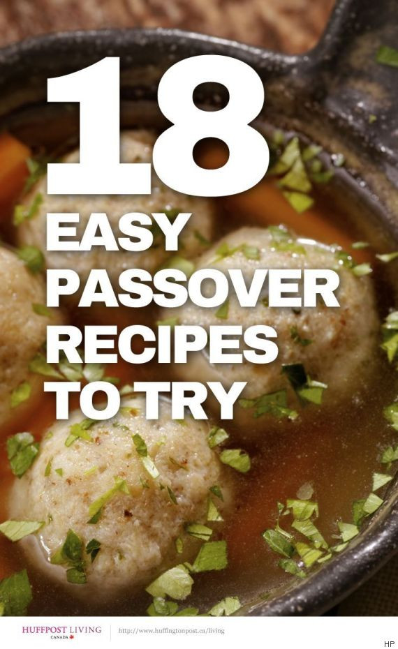 Passover Food Restrictions
 Passover Recipes 18 Easy Meals To Try In April