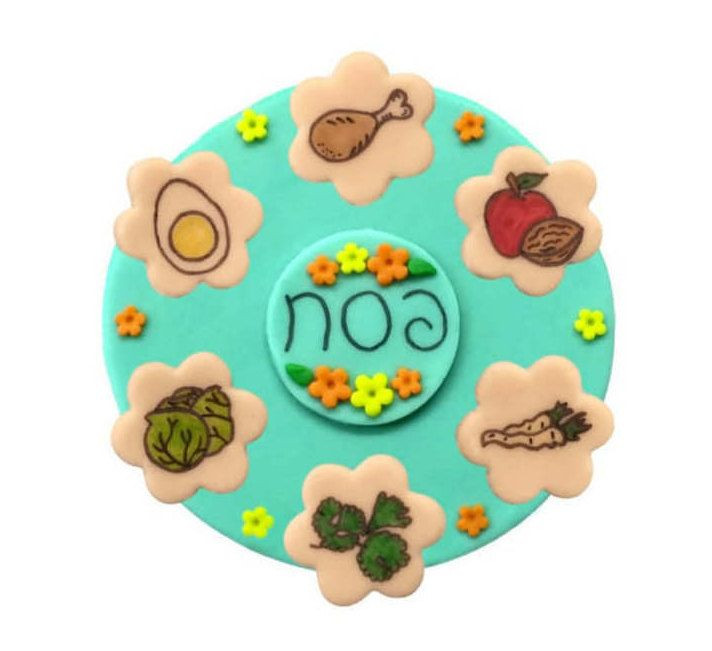 Passover Hostess Gift
 Passover Marzipan Seder Plate Delicious Dessert Treat