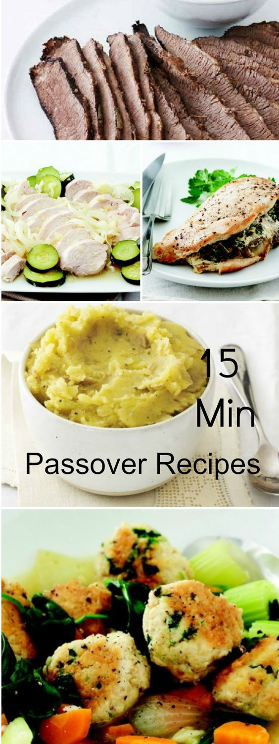 Passover Meals Ideas
 15 Minute Prep Passover Meals