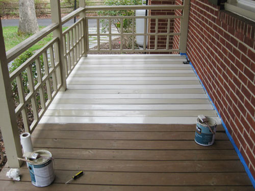 Patio Deck Paint
 How To Paint A Wood Deck Front Porch We Did Subtle
