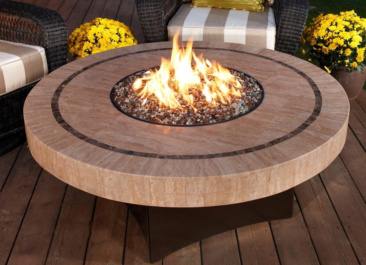 Patio Table With Firepit
 Small Fire Pit Table