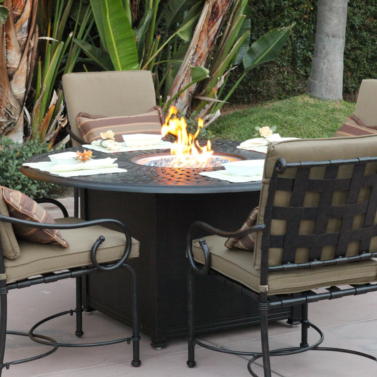Patio Tables With Fire Pits
 Patio Dining Table With Fire Pit