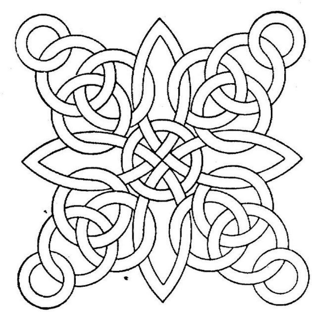 Pattern Coloring Pages For Kids
 Free Printable Geometric Coloring Pages for Adults