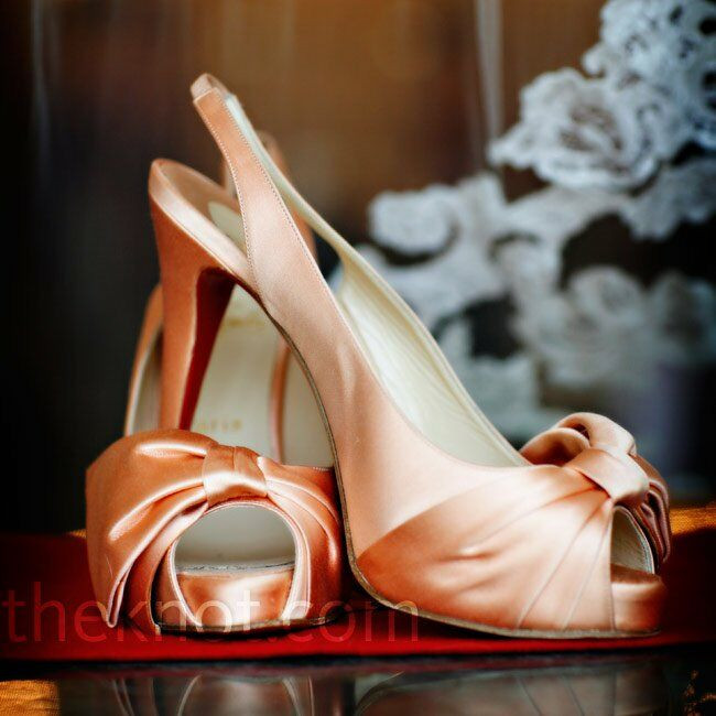 Peach Shoes For Wedding
 Peach Bridal Shoes