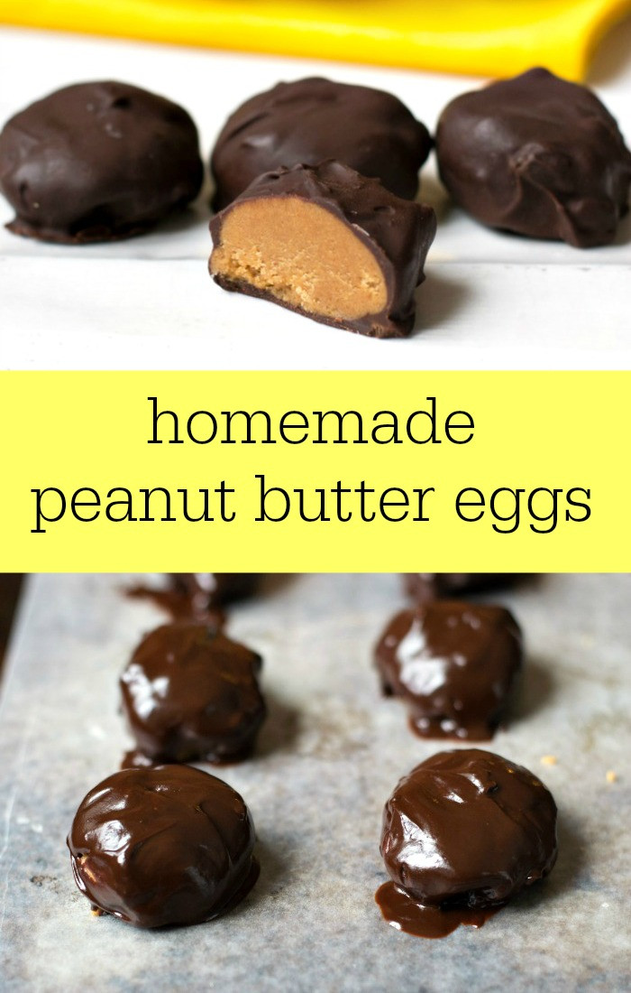 Peanut Butter Easter Egg Recipe
 Homemade Peanut Butter Eggs Healthy Dessert Better than