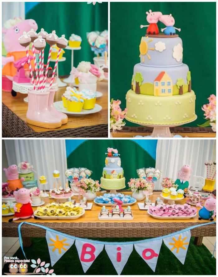 Peppa Pig Birthday Party Decorations
 Kara s Party Ideas Peppa Pig Themed Birthday Party
