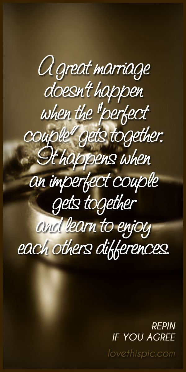 Perfect Marriage Quotes
 Inspirational Quotes About Love And Marriage QuotesGram