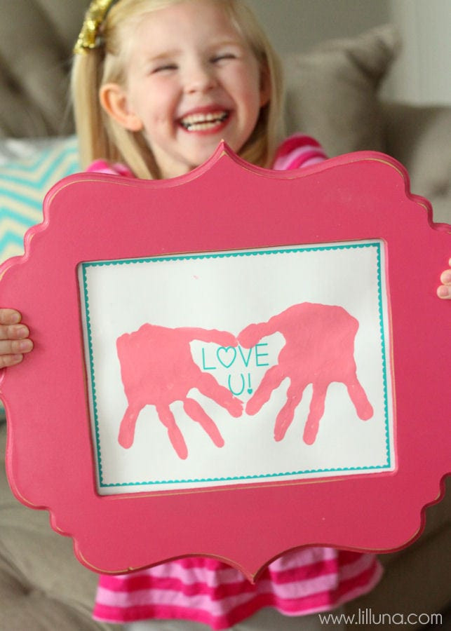 Perfect Mother'S Day Gift Ideas
 Love U Hand Prints Gift