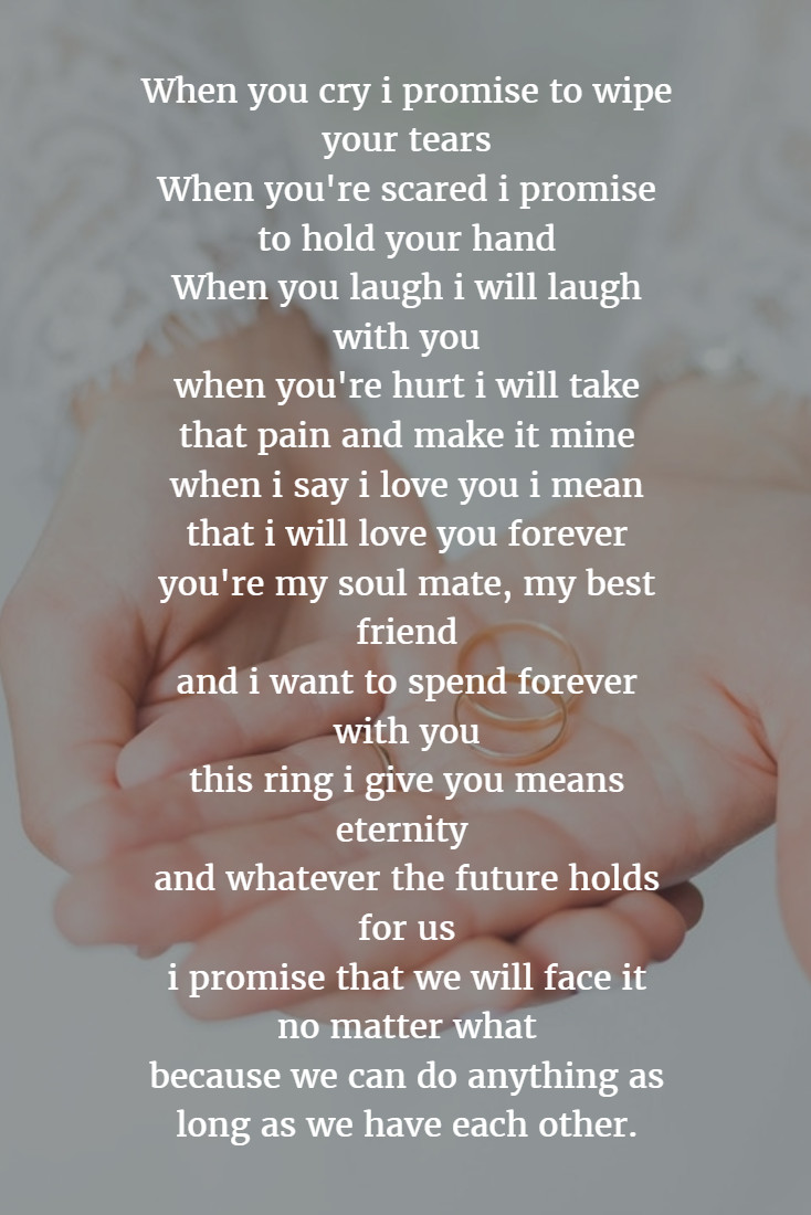 Personal Wedding Vows To Husband
 22 Examples About How to Write Personalized Wedding Vows
