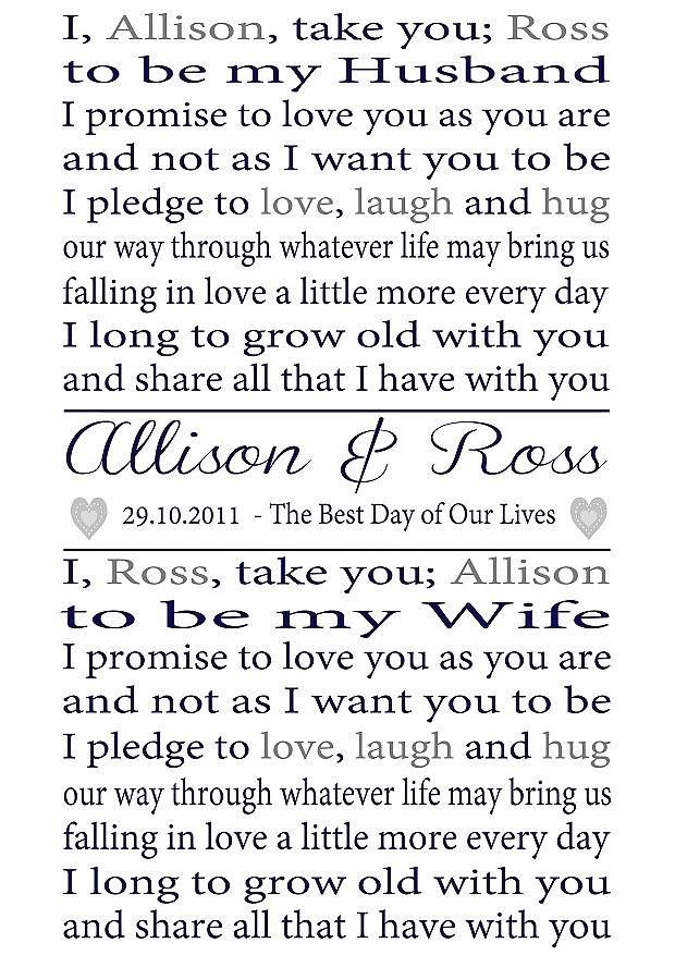 Personal Wedding Vows To Husband
 Best 25 Simple wedding vows ideas on Pinterest