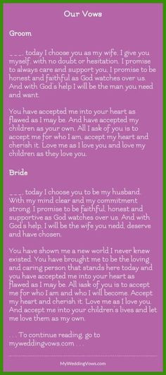 Personal Wedding Vows To Husband
 26 Best Funny Wedding Vows images