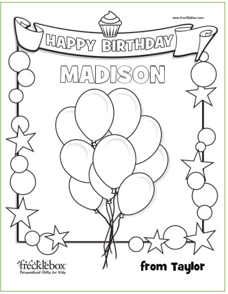 Personalized Coloring Books For Kids
 FREE Personalized Printable Coloring Pages for Kids